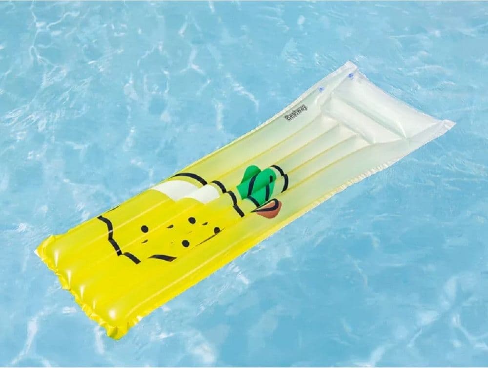 MATERASSINO GONFIABILE GALLEGGIANTE PISCINA GRAFICA CON LIMONE 183 X 69 CM 44122 in Canotti e gonfiabili galleggianti Trade Shop italia - Napoli, commercioVirtuoso.it