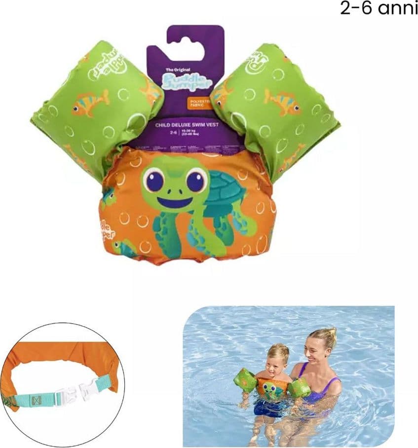 GILET SALVAGENTE PER BAMBINI TARTARUGA MARINA GIUBBOTTO GALLEGGIANTE CON BRACCIOLI 90145 in Giubbotti salvagente Trade Shop italia - Napoli, commercioVirtuoso.it