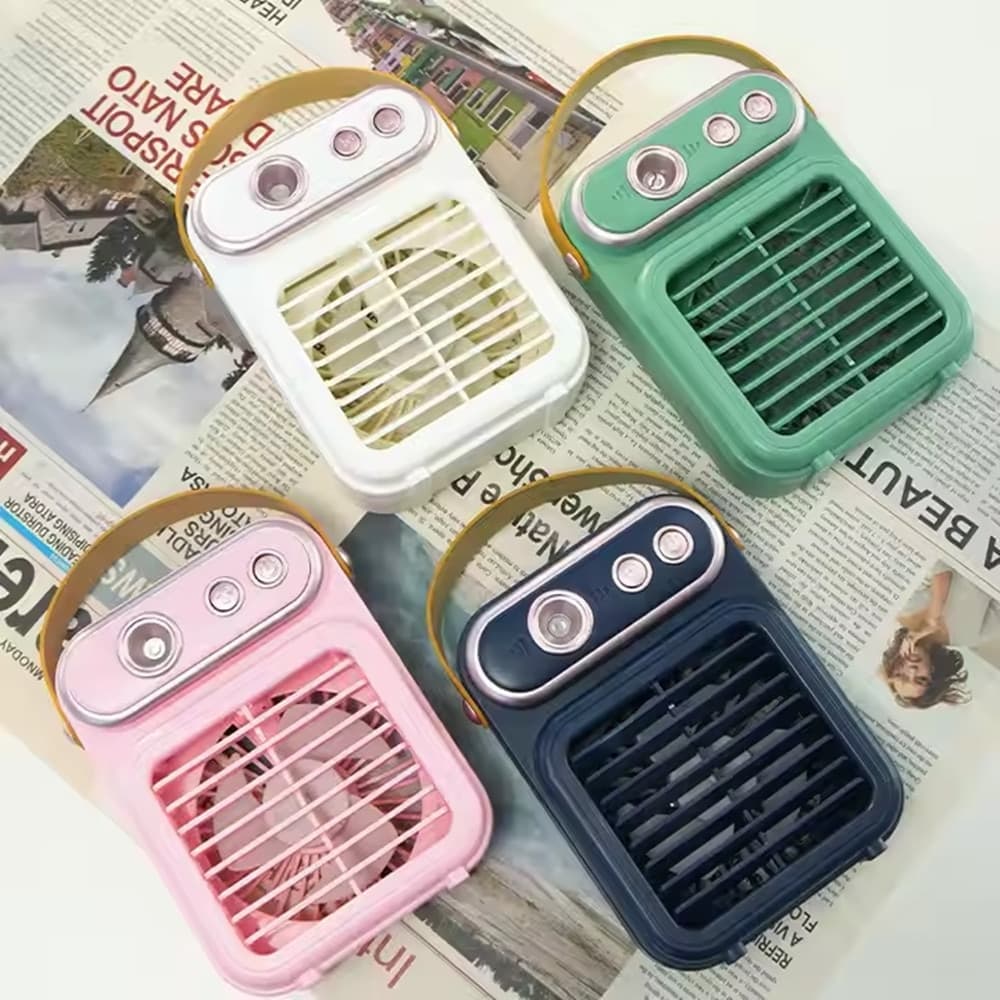 MINI VENTILATORE A SPRUZZO VINTAGE RETRO DA TAVOLO ELETTRICO PORTATILE USB BATTERIA in Ventilatori da tavolo Trade Shop italia - Napoli, commercioVirtuoso.it