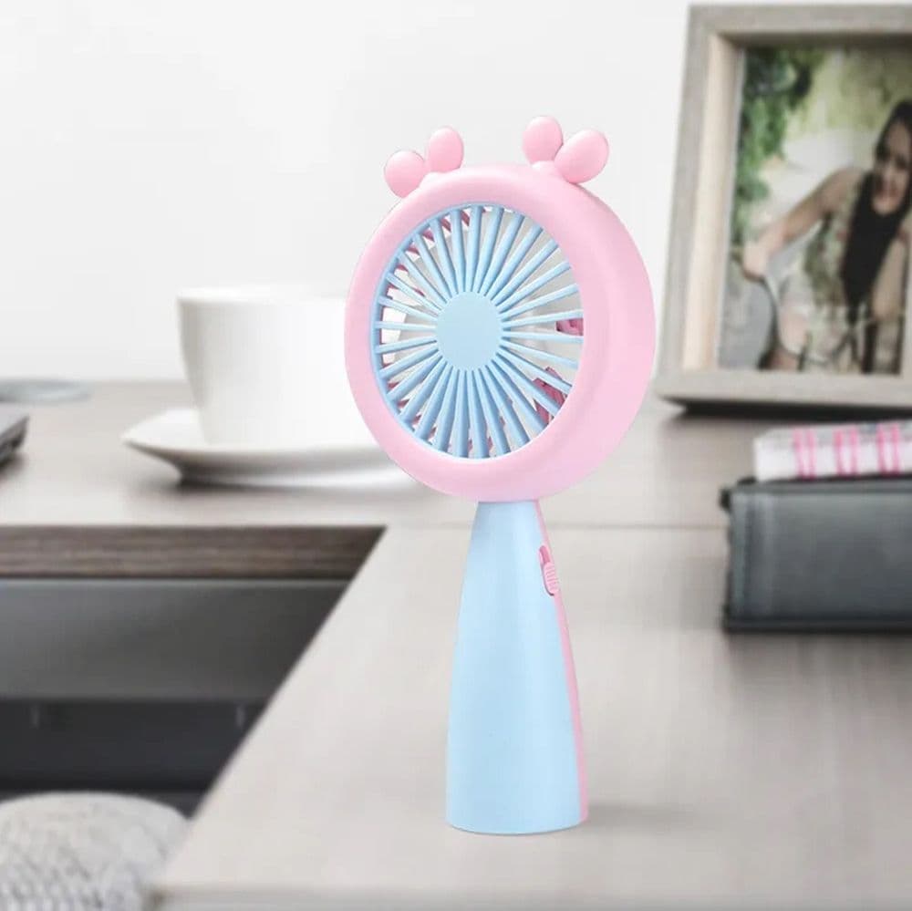 MINI VENTILATORE CON LUCE A LED HQ66-17 PORTATILE BATTERIA RICARICABILE USB 2 VELOCITÀ in Ventilatori da tavolo Trade Shop italia - Napoli, commercioVirtuoso.it