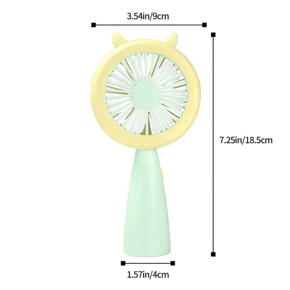 MINI VENTILATORE CON LUCE A LED HQ66-17 PORTATILE BATTERIA RICARICABILE USB 2 VELOCITÀ in Ventilatori da tavolo Trade Shop italia - Napoli, commercioVirtuoso.it