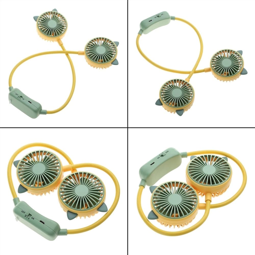VENTILATORE PORTATILE DA APPENDERE AL COLLO 2 VELOCITÀ USB RICARICABILE PER SPORT VIAGGI in prodotto Trade Shop italia - Napoli, commercioVirtuoso.it