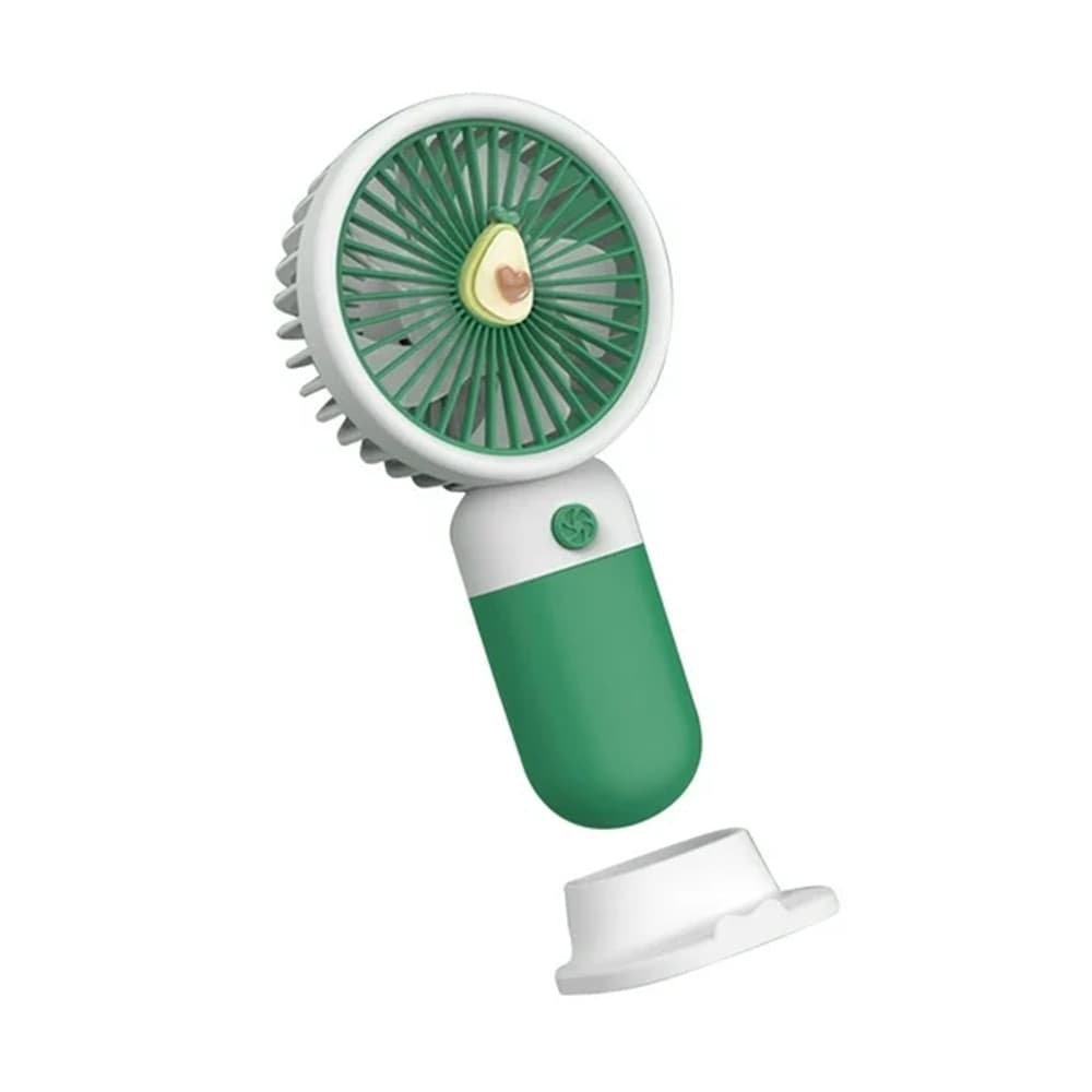 MINI VENTILATORE A MANO BATTERIA RICARICABILE USB PORTATILE TASCABILE VIAGGIO CON BASE in prodotto Trade Shop italia - Napoli, commercioVirtuoso.it