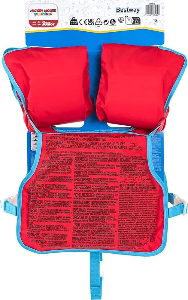 GIUBBOTTO GIUBBETTO SALVAGENTE GILET NUOTO SWIM PAL MICKEY PER BAMBINI 3-6 ANNI 9101C in Giubbotti salvagente Trade Shop italia - Napoli, commercioVirtuoso.it