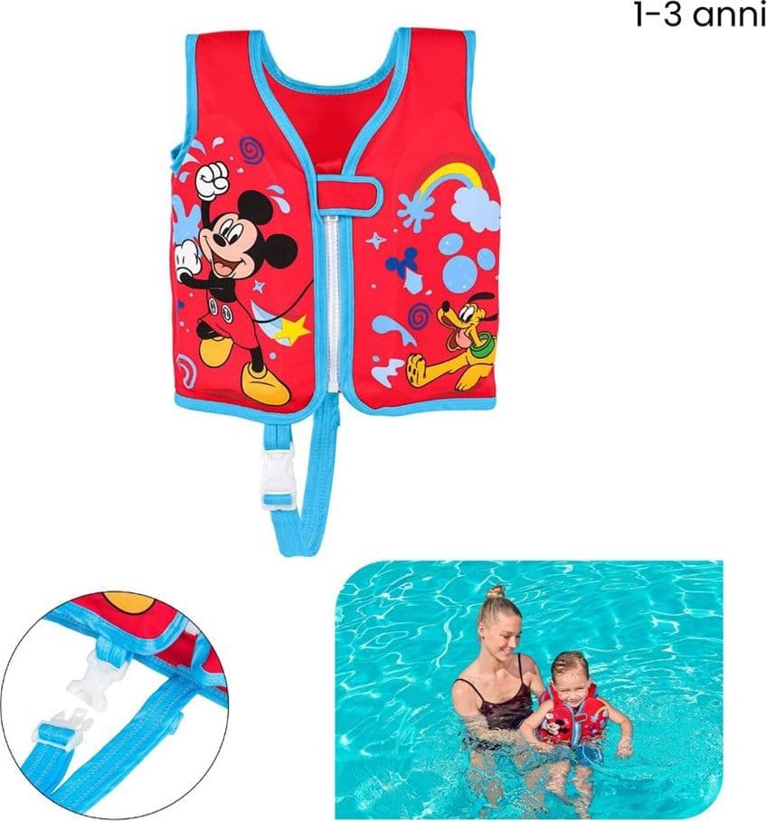 GILET CUSCINETTI IN SCHIUMA SALVAGENTE GIUBBOTTO MICKEY TRAINER BAMBINI 1-3 ANNI 9101D in Giubbotti salvagente Trade Shop italia - Napoli, commercioVirtuoso.it