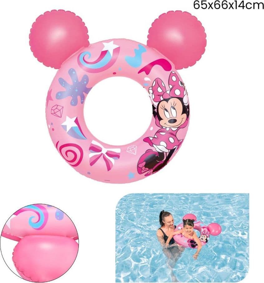 SALVAGENTE GONFIABILE GALLEGGIANTE SPLASH PAL MINNIE CON ORECCHIE ROSA 65 CM 9102N in Salvagenti Trade Shop italia - Napoli, commercioVirtuoso.it