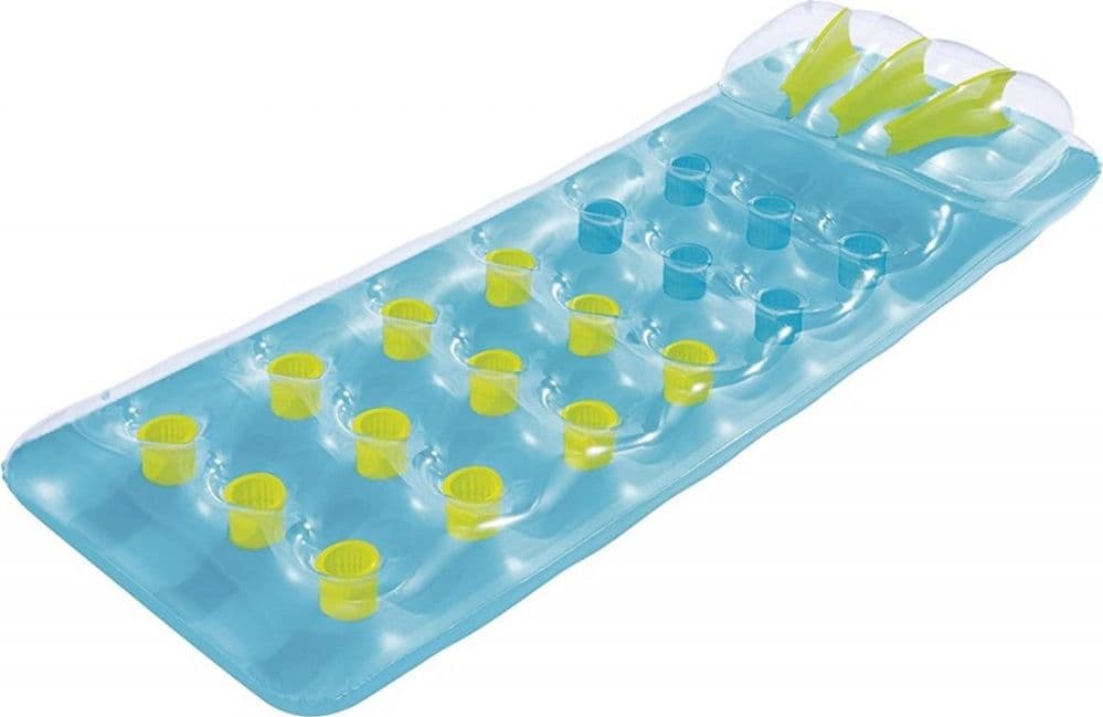 MATERASSINO GONFIABILE CON CUSCINO 18 BUCHI 188X71 CM 3 COLORI ESTATE PISCINA MARE 43015 in Canotti e gonfiabili galleggianti Trade Shop italia - Napoli, commercioVirtuoso.it