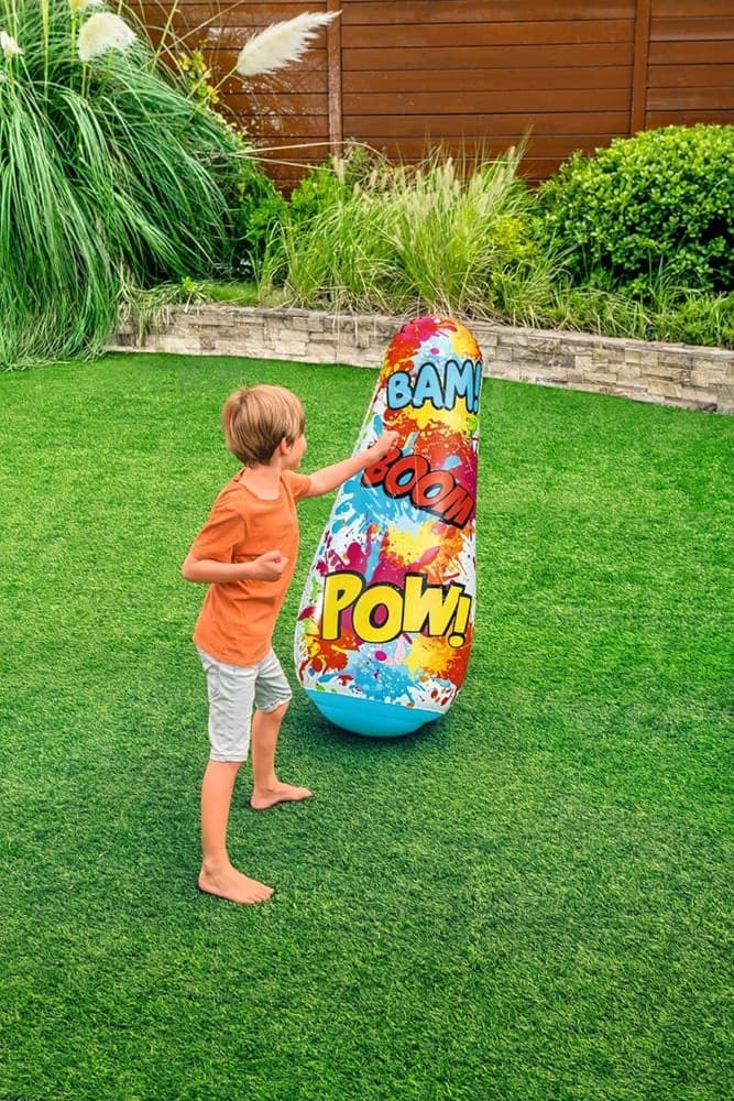 PUNGIBALL SEMPREIMPIEDI SACCO BOXE COMIC BLAST DESIGN FUMETTI 48X46X119CM BAMBINI 52630 in Manichini da boxe Trade Shop italia - Napoli, commercioVirtuoso.it