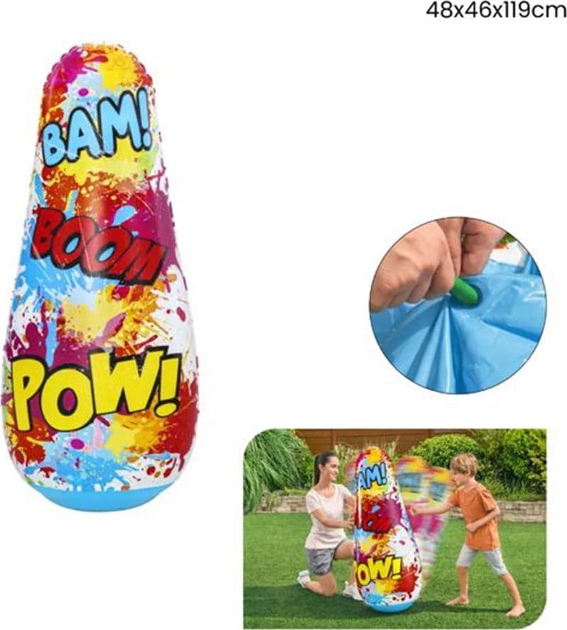 PUNGIBALL SEMPREIMPIEDI SACCO BOXE COMIC BLAST DESIGN FUMETTI 48X46X119CM BAMBINI 52630 in Manichini da boxe Trade Shop italia - Napoli, commercioVirtuoso.it