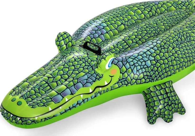 CAVALCABILE COCCODRILLO GONFIABILE PER BAMBINI GALLEGGIANTE 152X71CM CON MANIGLIA 41477 in Canotti e gonfiabili galleggianti Trade Shop italia - Napoli, commercioVirtuoso.it