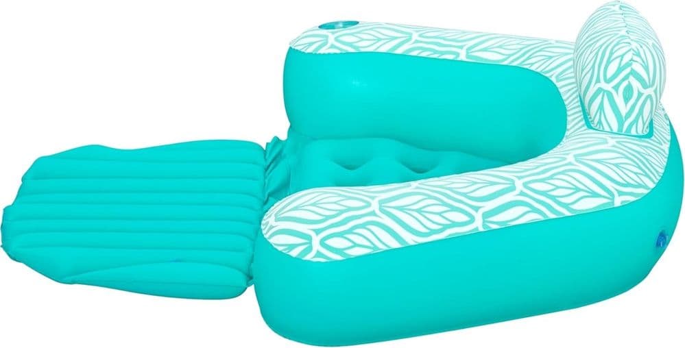 POLTRONA DA PISCINA GONFIABILE GALLEGGIANTE COMFORT PLUSH DELUXE CON PORTABICCHIERE 43719 in Canotti e gonfiabili galleggianti Trade Shop italia - Napoli, commercioVirtuoso.it