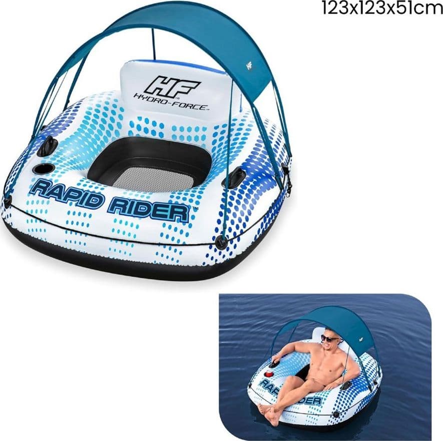 POLTRONA RAPID RIDER CANOPY FONDO IN RETE CON PARASOLE PORTABICCHIERE MANIGLIE 43725 in Lettini Trade Shop italia - Napoli, commercioVirtuoso.it