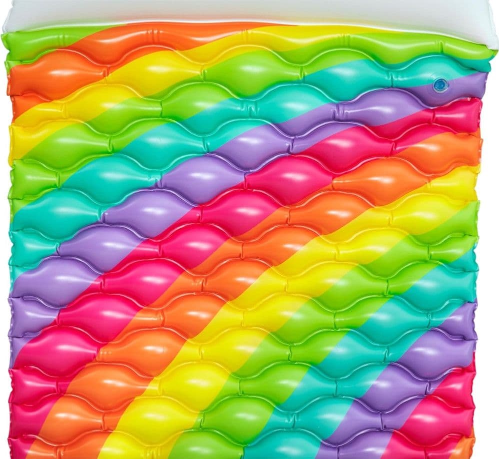 MATERASSINO ARROTOLABILE FASHION RAINBOW DREAMS ARCOBALENO CON CUSCINO FORMA NUVOLA 44107 in Spatole Trade Shop italia - Napoli, commercioVirtuoso.it