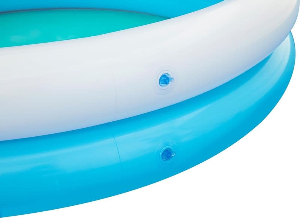 PISCINA PER BAMBINI SHARKTASTIC 2 ANELLI GRAFICA A SQUALO 163X127X92CM CON SPRUZZO 53157 in Piscinette per bambini Trade Shop italia - Napoli, commercioVirtuoso.it