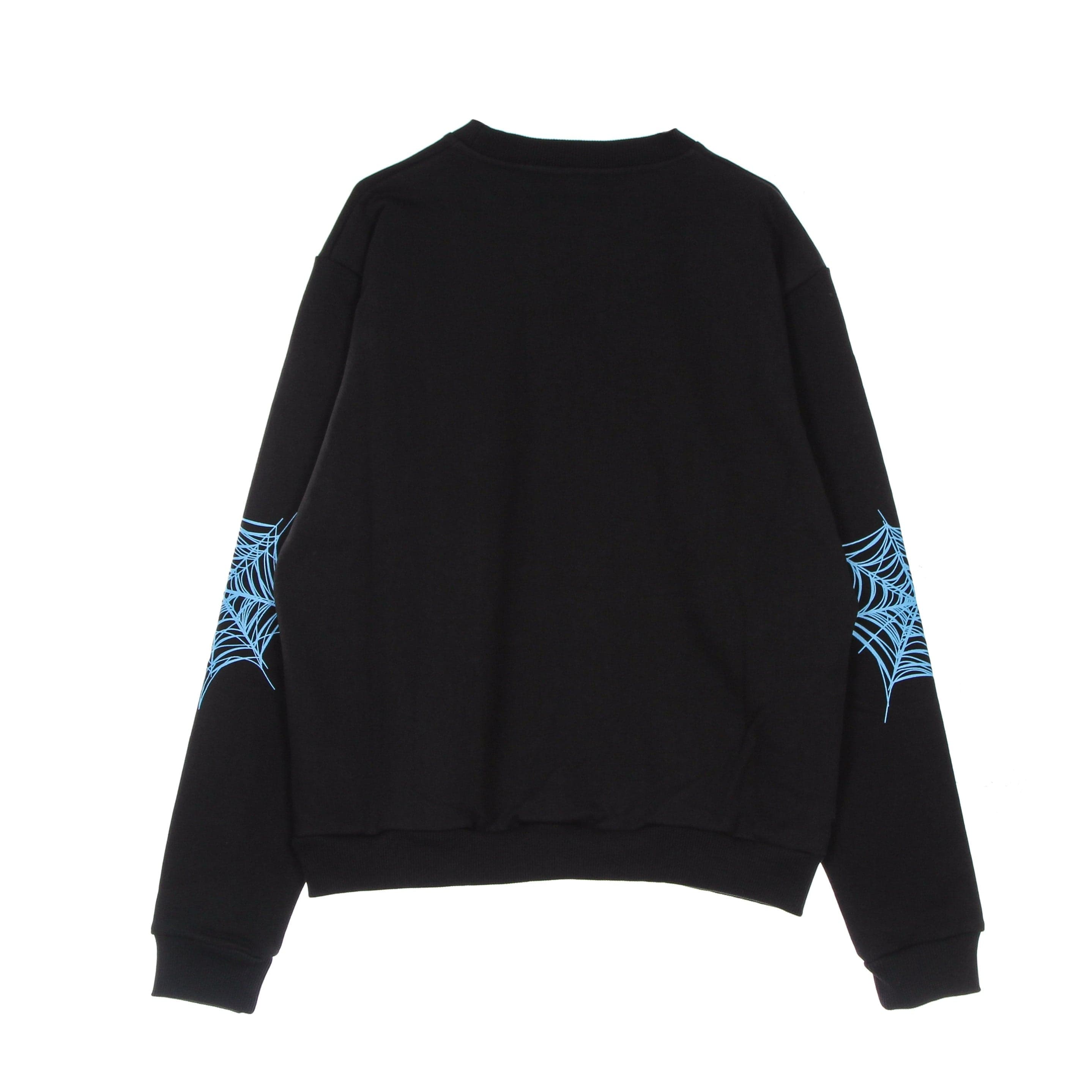 PHOBIA Felpa Leggera Girocollo Uomo Light Blue Cobweb Print Crewneck Black/light Blue da uomo in Felpe senza cappuccio Drestige - Casamassima, commercioVirtuoso.it