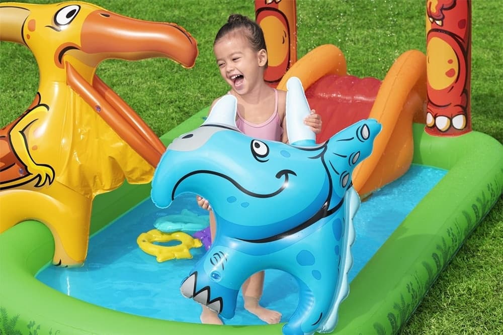 PARCO GIOCHI ACQUATICO JURASSIC SPLASH PISCINA GONFIABILE DA ESTERNO PER BAMBINI 53160 in Giochi e castelli gonfiabili Trade Shop italia - Napoli, commercioVirtuoso.it