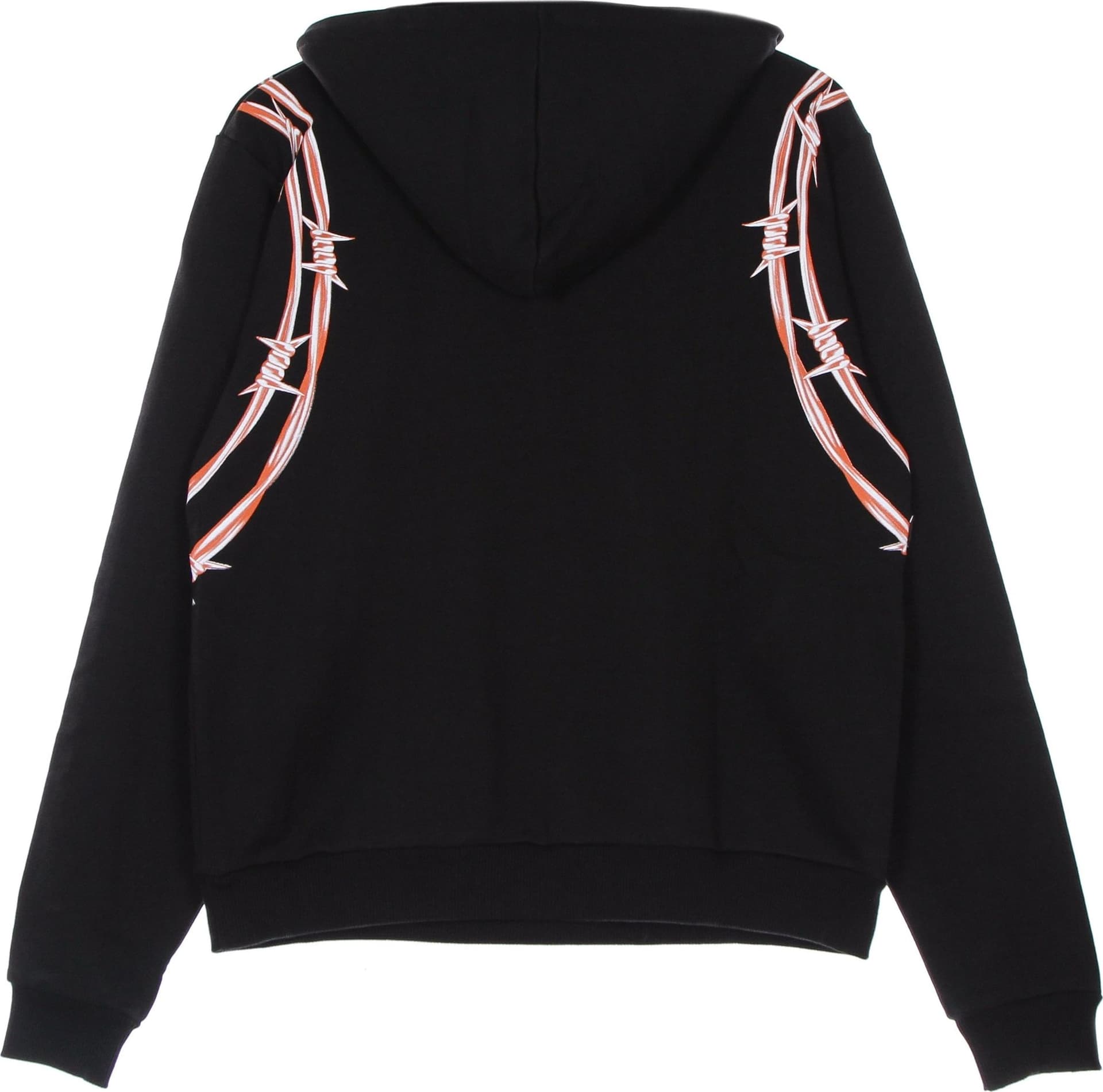 PHOBIA Felpa Leggera Cappuccio Uomo Orange Barbed Wire Hoodie Black/orange da uomo in Felpe con cappuccio Drestige - Casamassima, commercioVirtuoso.it