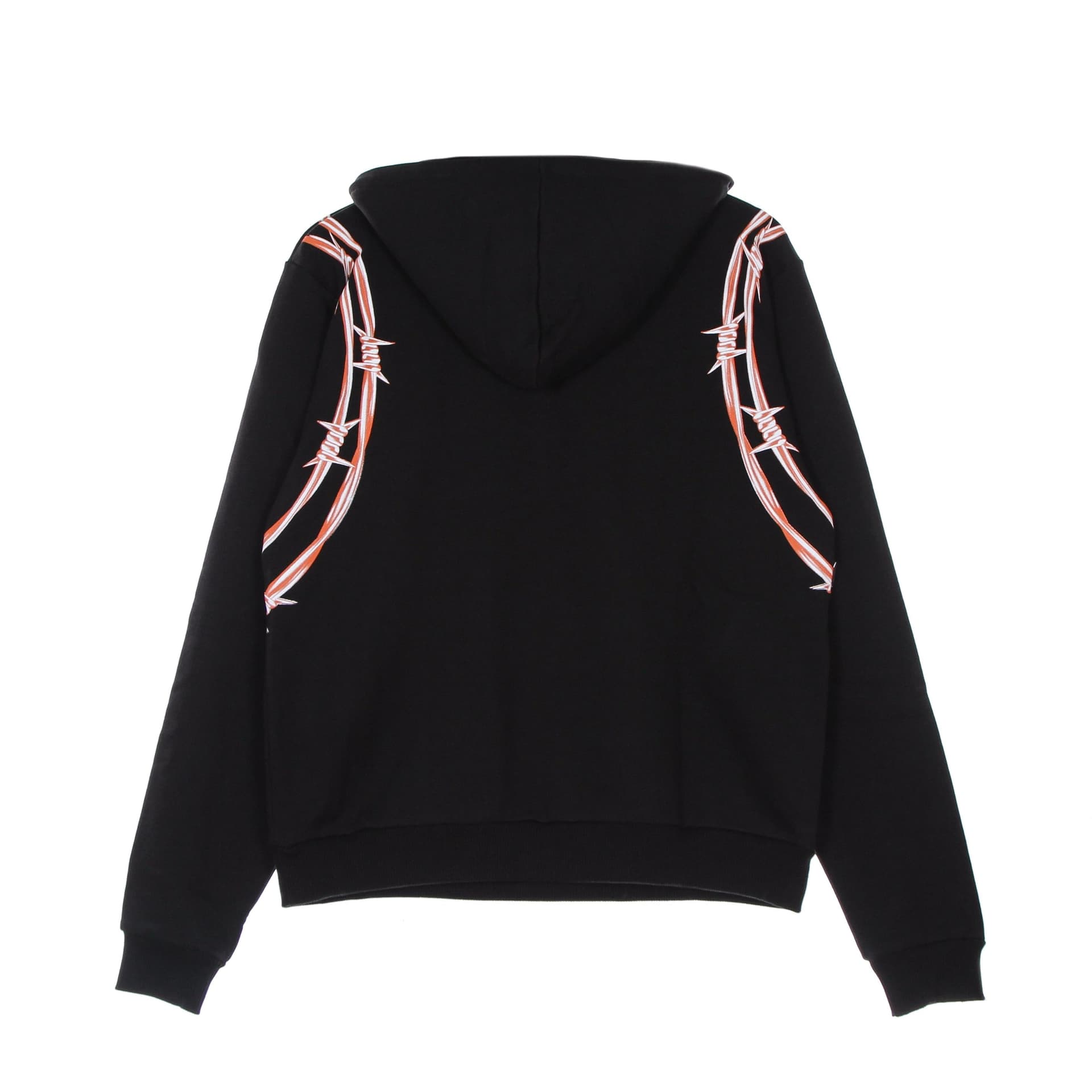 PHOBIA Felpa Leggera Cappuccio Uomo Orange Barbed Wire Hoodie Black/orange da uomo in Felpe con cappuccio Drestige - Casamassima, commercioVirtuoso.it