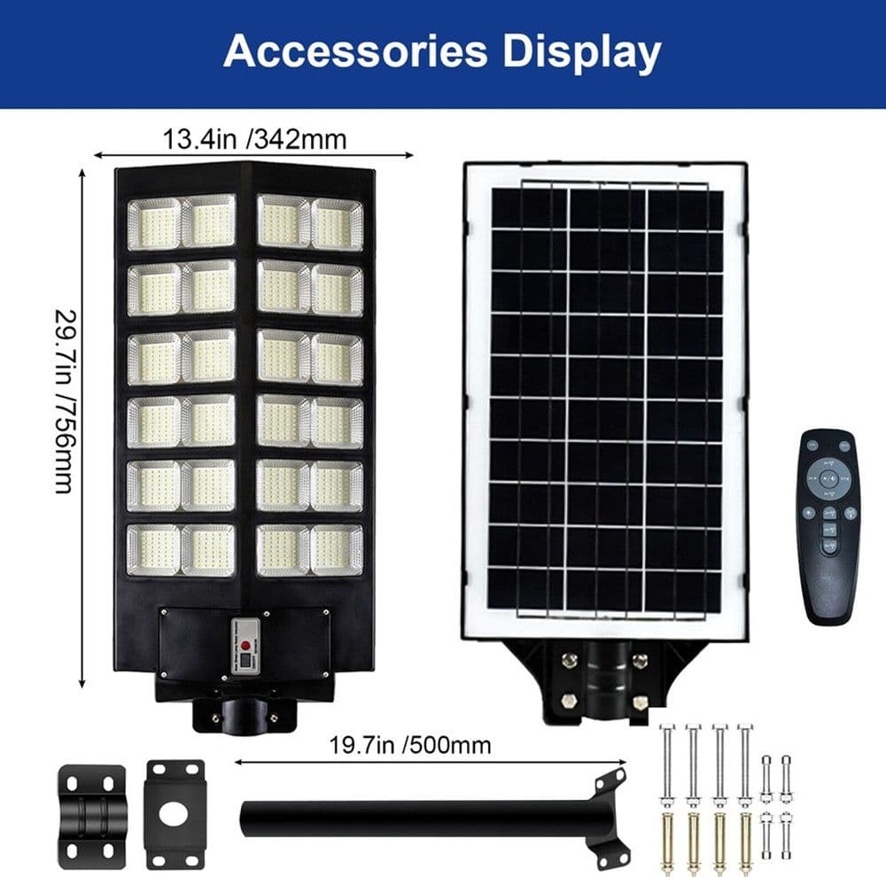 LAMPIONE SOLARE 6500K ILUMINAZIONE STRADALE PER CAMPI DA BASKET STRADE PARCHI GIOCHI in Lampioni Trade Shop italia - Napoli, commercioVirtuoso.it