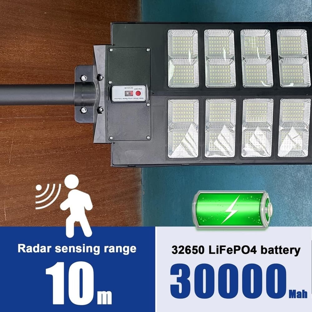 LAMPIONE SOLARE 6500K ILUMINAZIONE STRADALE PER CAMPI DA BASKET STRADE PARCHI GIOCHI in Lampioni Trade Shop italia - Napoli, commercioVirtuoso.it