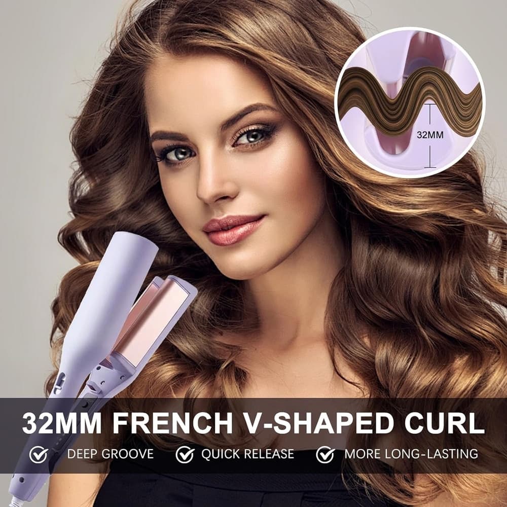 FERRO ARRICCIACAPELLI ONDA FRANCESE A DOPPIA CANNA STYLER DA 32 MM 4 TEMPERATURE in Arricciacapelli Trade Shop italia - Napoli, commercioVirtuoso.it