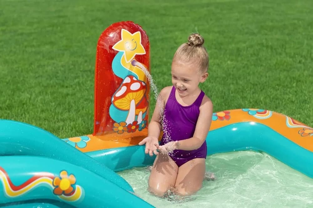 PLAY CENTER PISCINA GONFIABILE RETRO GROOVE PER BAMBINI 193X152X74CM GIARDINO 53164 in Piscinette per bambini Trade Shop italia - Napoli, commercioVirtuoso.it