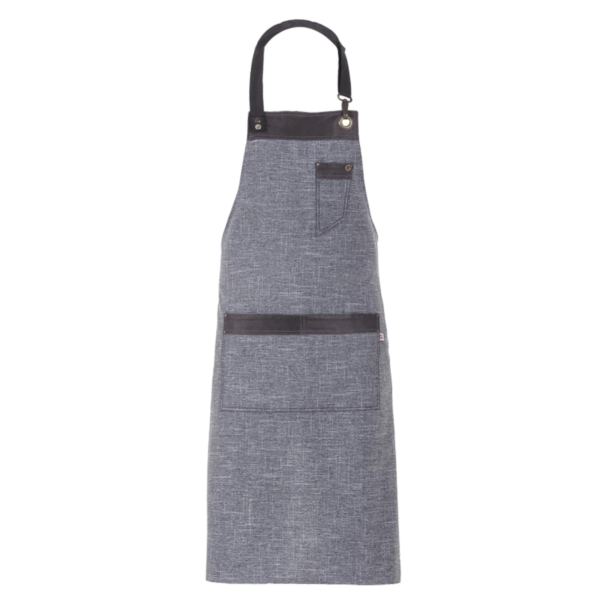 Grembiule Tropez Grigio Finto Lino Grembiule con Pettorina Cameriere Cuoco Banconiere in Grembiuli da Barbecue Dresswork - Como, commercioVirtuoso.it