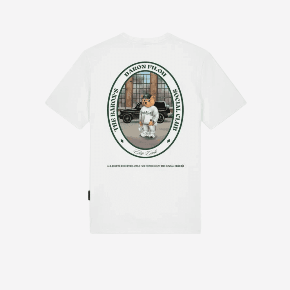 T-shirt Baron Filou CXLVII White in T-shirt Glad Store - Genova, commercioVirtuoso.it