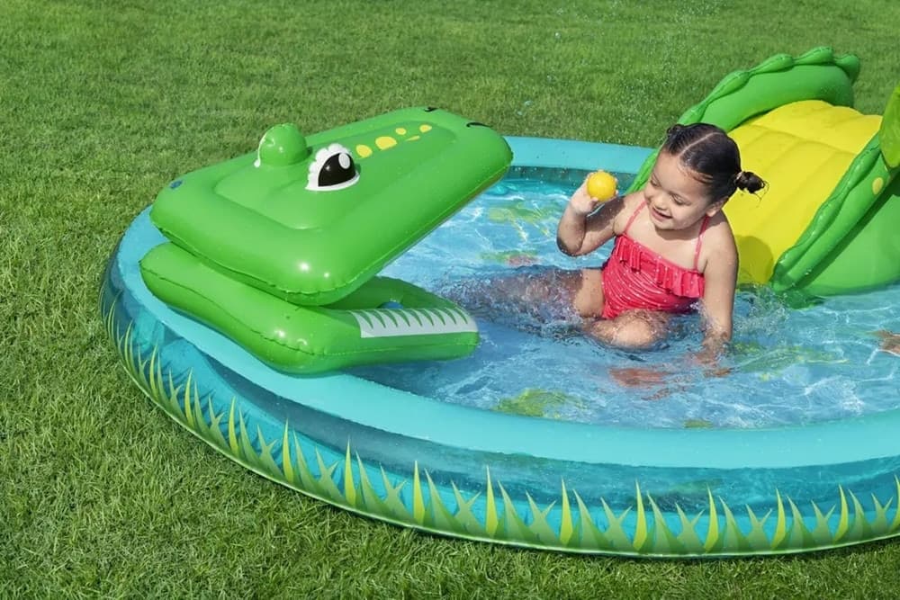 PLAY CENTER GONFIABILE CROCODILE COVE PISCINETTA PER BAMBINI 224 X 181 X 72 CM 53166 in Piscinette per bambini Trade Shop italia - Napoli, commercioVirtuoso.it