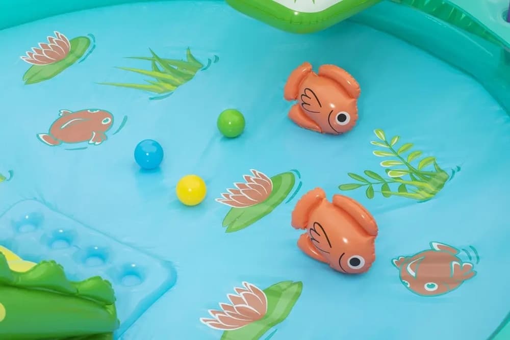 PLAY CENTER GONFIABILE CROCODILE COVE PISCINETTA PER BAMBINI 224 X 181 X 72 CM 53166 in Piscinette per bambini Trade Shop italia - Napoli, commercioVirtuoso.it
