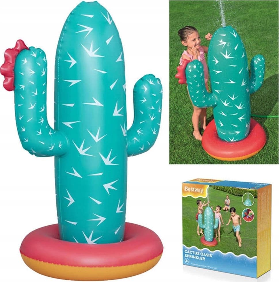 GIOCO ACQUATICO GONFIABILE CACTUS OASIS SPRUZZA ACQUA PER BAMBINI 74X56X104CM 52733 in Spruzzini e fontanelle giocattolo Trade Shop italia - Napoli, commercioVirtuoso.it