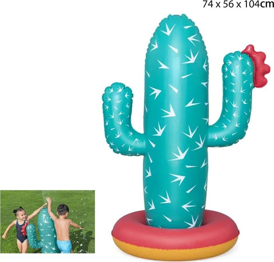 GIOCO ACQUATICO GONFIABILE CACTUS OASIS SPRUZZA ACQUA PER BAMBINI 74X56X104CM 52733 in Spruzzini e fontanelle giocattolo Trade Shop italia - Napoli, commercioVirtuoso.it
