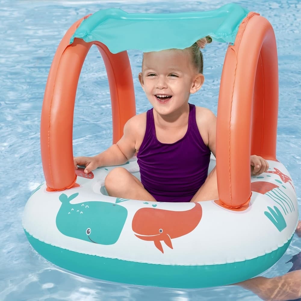 CANOTTINO GOMMONE COMFORT PLUSH PER BAMBINI TETTO PARASOLE DESIGN CREATURE MARINE 34203 in Canotti e gonfiabili galleggianti Trade Shop italia - Napoli, commercioVirtuoso.it