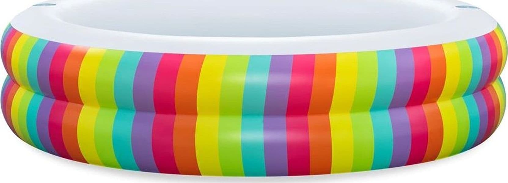 PISCINA TONDA GONFIABILE FAMILY STAMPA ARCOBALENO 206X206X51CM CON 2 PORTABICCHIERI 54443 in Piscine gonfiabili Trade Shop italia - Napoli, commercioVirtuoso.it