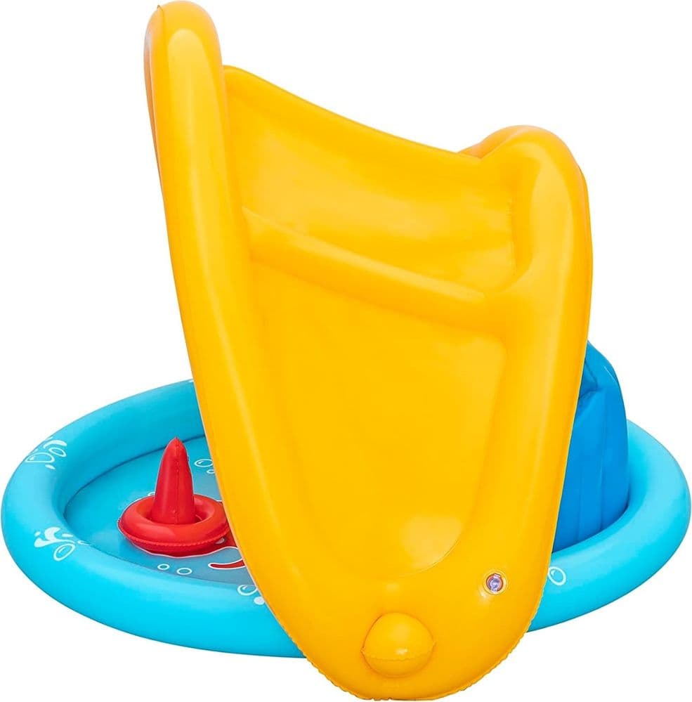 PISCINA GIOCO GONFIABILE LIL SEASHAPES CON SCHIENALE TETTO BIMBI +6 MESI GIARDINO 52568 in Piscinette per bambini Trade Shop italia - Napoli, commercioVirtuoso.it