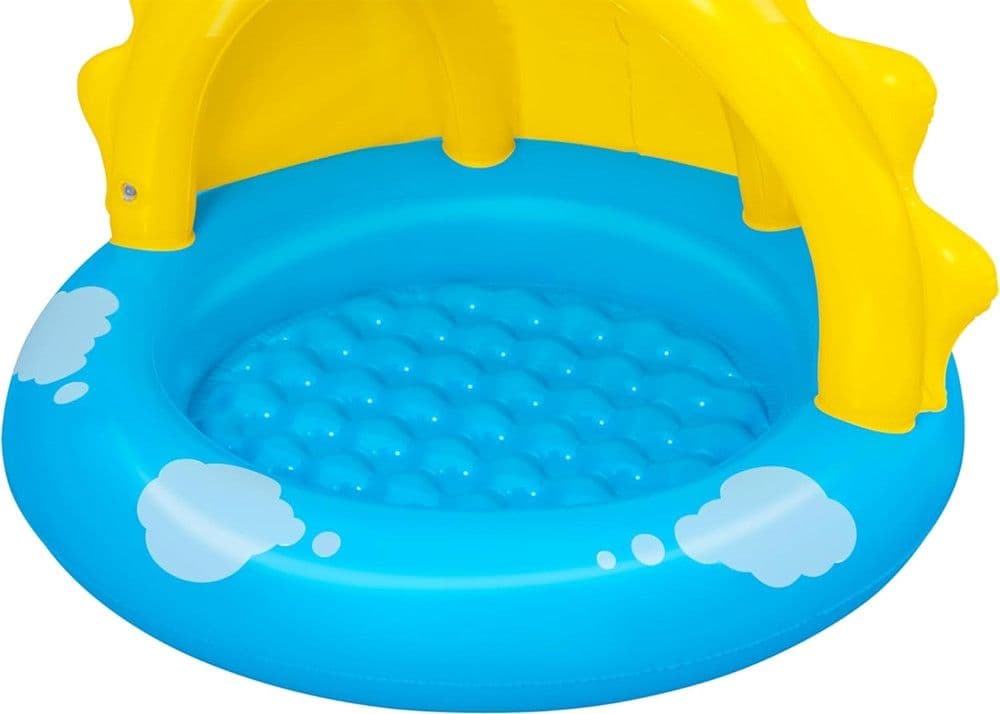 PISCINA GONFIABILE PER BAMBINI + 2 ANNI SUNNY DAYS 101X97X71CM CON COPERTURA 52637 in Piscinette per bambini Trade Shop italia - Napoli, commercioVirtuoso.it
