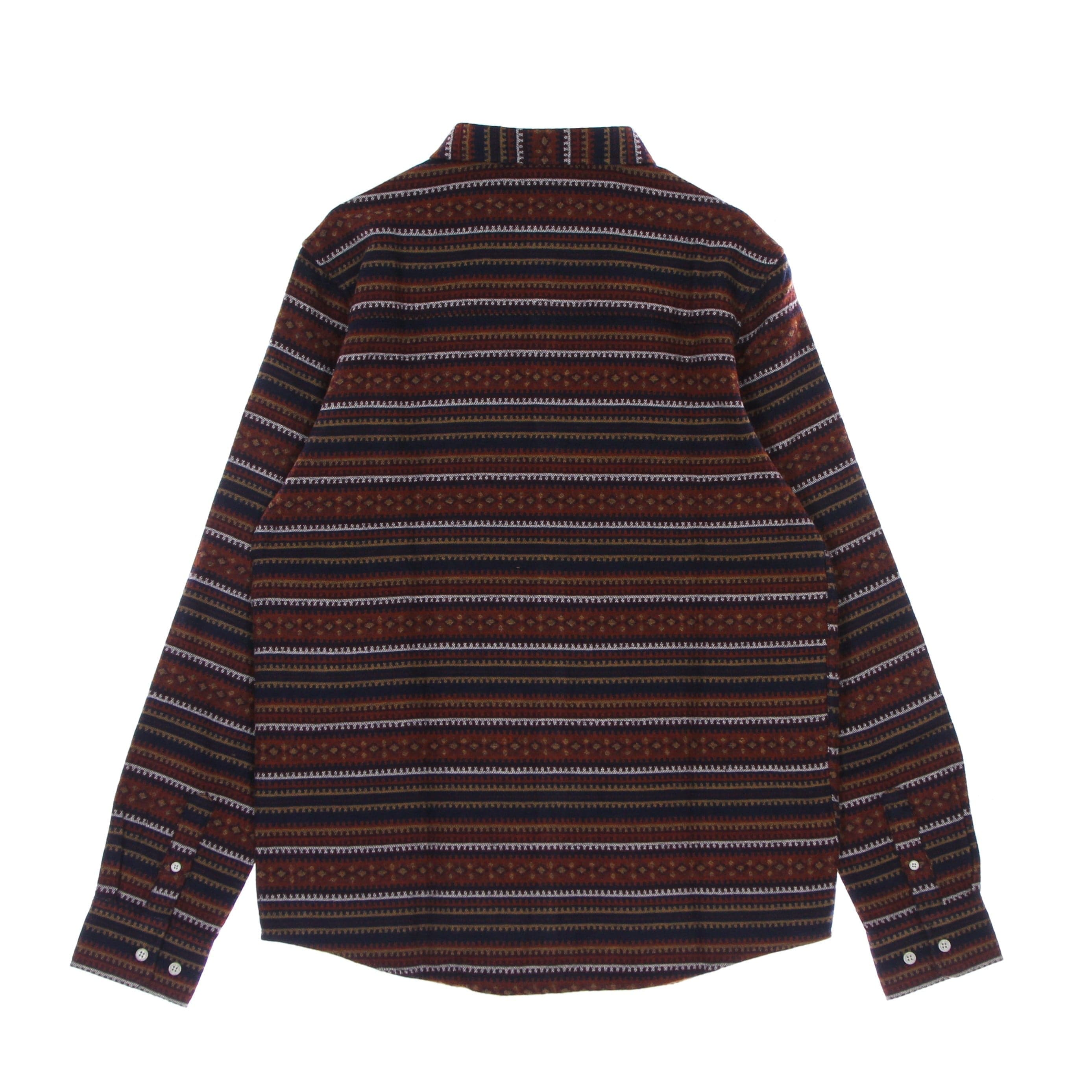 IRIEDAILY Camicia Manica Lunga Uomo Insito Stripe Shirt Navy Wine da uomo in Camicie casual Drestige - Casamassima, commercioVirtuoso.it
