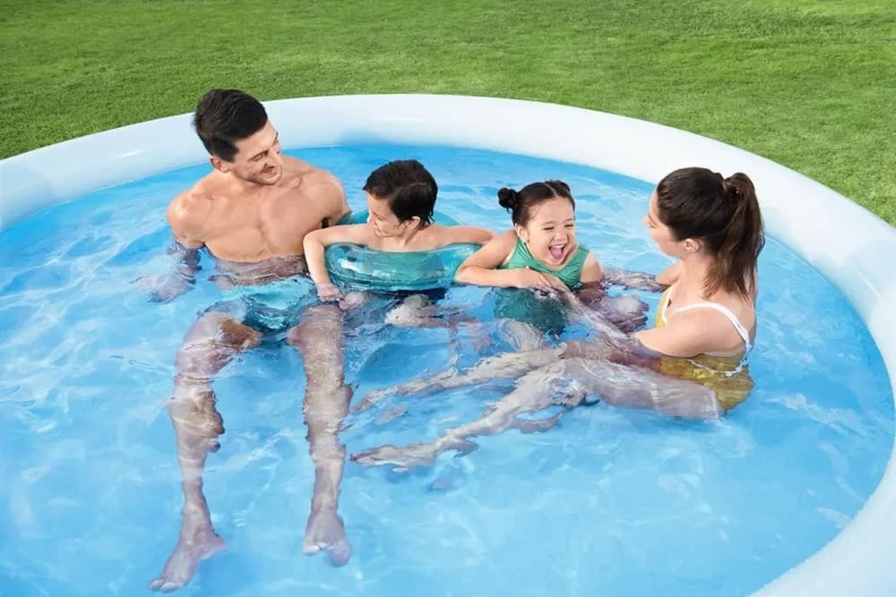 PISCINA FUORI TERRA TONDA GONFIABILE FAST SET 305X66CM CON POMPA FILTRO CARTUCCIA 57458 in Piscine fuoriterra Trade Shop italia - Napoli, commercioVirtuoso.it