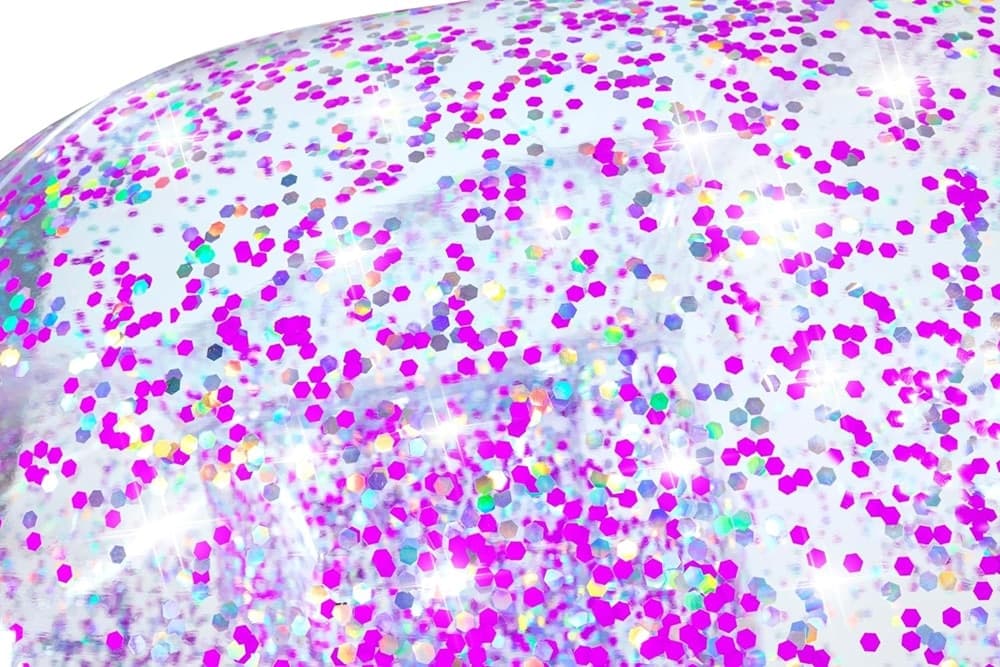 POLTRONA POUF GONFIABILE GLITTER DREAM PER BAMBINI +6 ANNI 114 X 112 X 66 CM 75115 in Poltrone sacco Trade Shop italia - Napoli, commercioVirtuoso.it