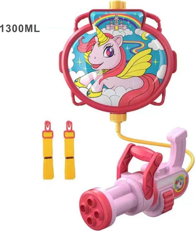 PISTOLA AD ACQUA CON ZAINO GIOCATTOLO PER BAMBINI UNICORNO SPIAGGIA ESTATE 1300ML 618547 in Pistole d'acqua Trade Shop italia - Napoli, commercioVirtuoso.it