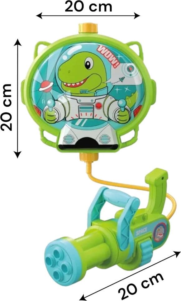 PISTOLA AD ACQUA CON ZAINO DINOSAURO GIOCO PER BAMBINI SPIAGGIA ESTATE 1300ML 618549 in Pistole d'acqua Trade Shop italia - Napoli, commercioVirtuoso.it