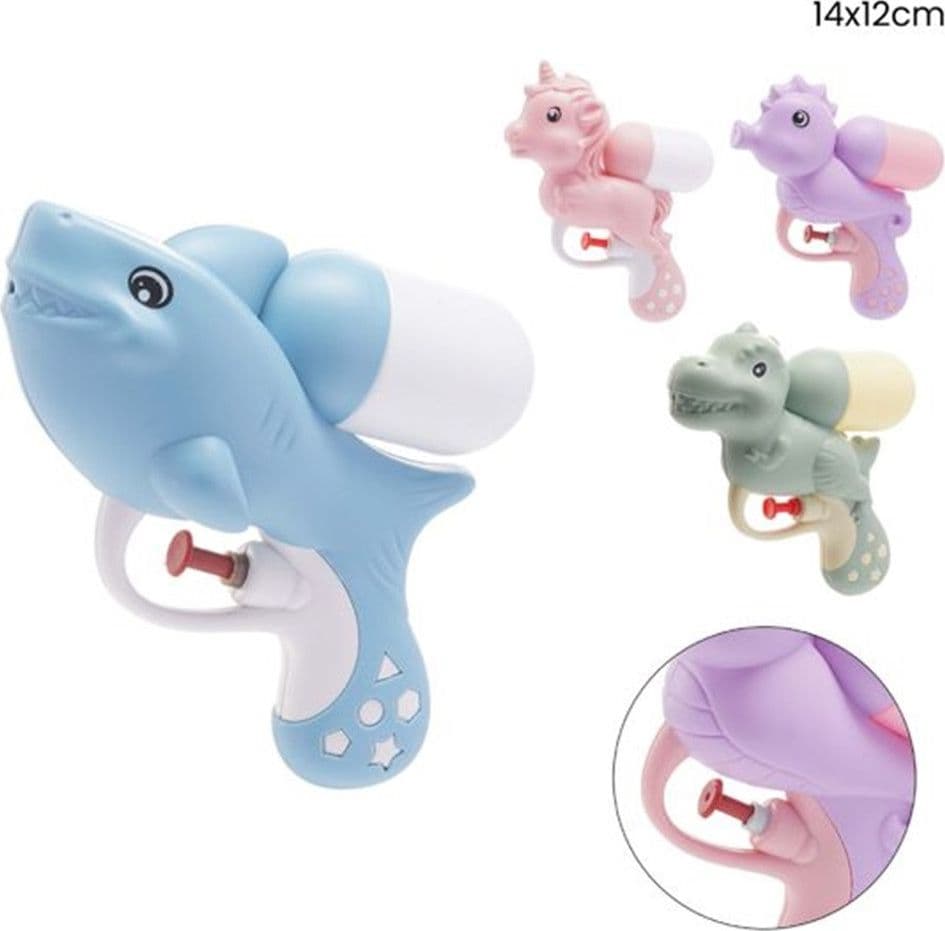 MINI PISTOLA A SPRUZZO D'ACQUA PER BAMBINI ANIMALETTI GIOCO COMBATTIMENTI 14X12CM 618557 in Pistole d'acqua Trade Shop italia - Napoli, commercioVirtuoso.it