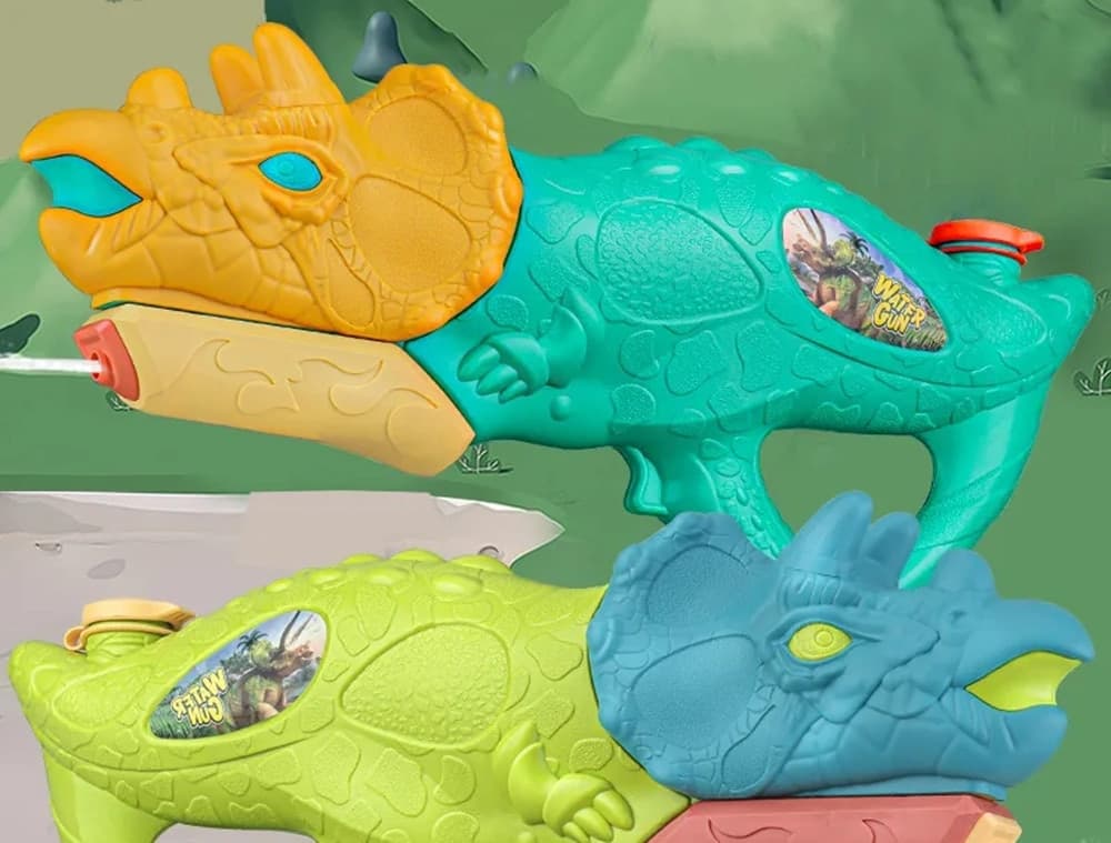PISTOLA AD ACQUA PER BAMBINI A FORMA DI DINOSAURO TRICERATOPO 28.5CM GIOCO ESTIVO 618571 in Pistole d'acqua Trade Shop italia - Napoli, commercioVirtuoso.it