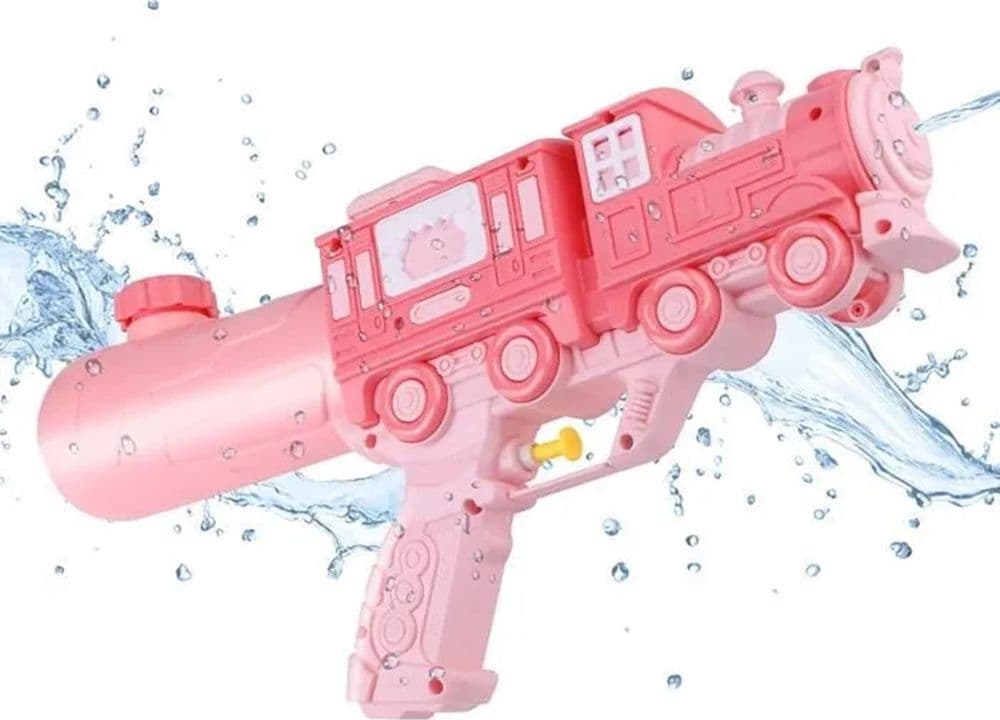 PISTOLA AD ACQUA 5183 DESIGN LOCOMOTIVA CON VAGONE PER BAMBINI GIOCO ESTIVO 23 CM 618553 in Pistole d'acqua Trade Shop italia - Napoli, commercioVirtuoso.it