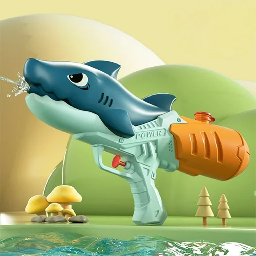 PISTOLA AD ACQUA GIOCATTOLO PER BAMBINI GIOCO ESTATE A FORMA DI SQUALO 23.5CM 618555 in Pistole d'acqua Trade Shop italia - Napoli, commercioVirtuoso.it