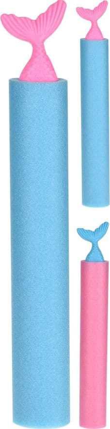 TUBO POMPA PISTOLA SPARA ACQUA SCHIUMA 35X5CM CON CODA SIRENA DIVERTIMENTO ESTATE 6559070 in Pistole d'acqua Trade Shop italia - Napoli, commercioVirtuoso.it