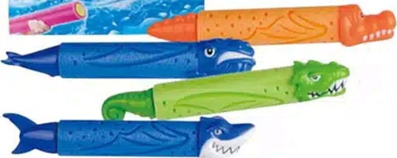 TUBO CANNONE SPARA ACQUA 33X5CM FORMA ANIMALE CON MOTIVI MISTI GIOCO BAMBINI 6559073 in Pistole d'acqua Trade Shop italia - Napoli, commercioVirtuoso.it