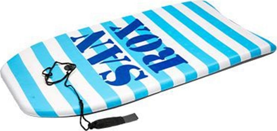 TAVOLETTA MARE EPS 94CM SURF BODYBOARD STRIPE RIGHE CON SCRITTA CON CORDA CAVIGLIA 3501034 in Tavole da Surf Trade Shop italia - Napoli, commercioVirtuoso.it