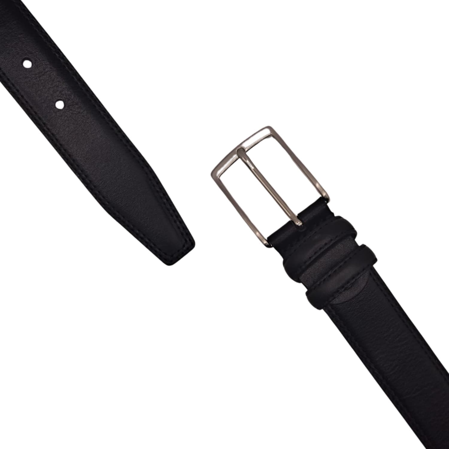 Cintura Cinta Uomo In Vera Pelle Made in Italy Cuoio Casual Classica Regolabile Nera Ecoprice® in Cinture Ecoprice.it - Avellino, commercioVirtuoso.it