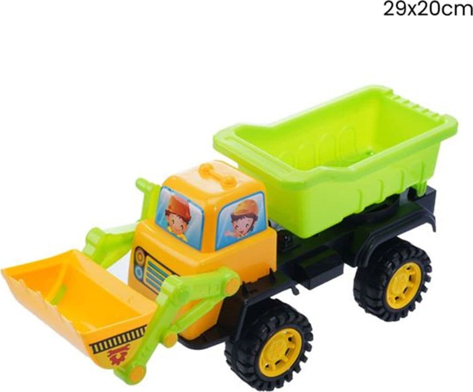 GRANDE CAMION RUSPA DI PLASTICA CON RUOTE PALA ESCAVATRICE GIOCATTOLO 29X20CM 258302 in Camion Trade Shop italia - Napoli, commercioVirtuoso.it